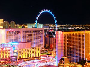 LINQ High Roller em Las Vegas - Noite